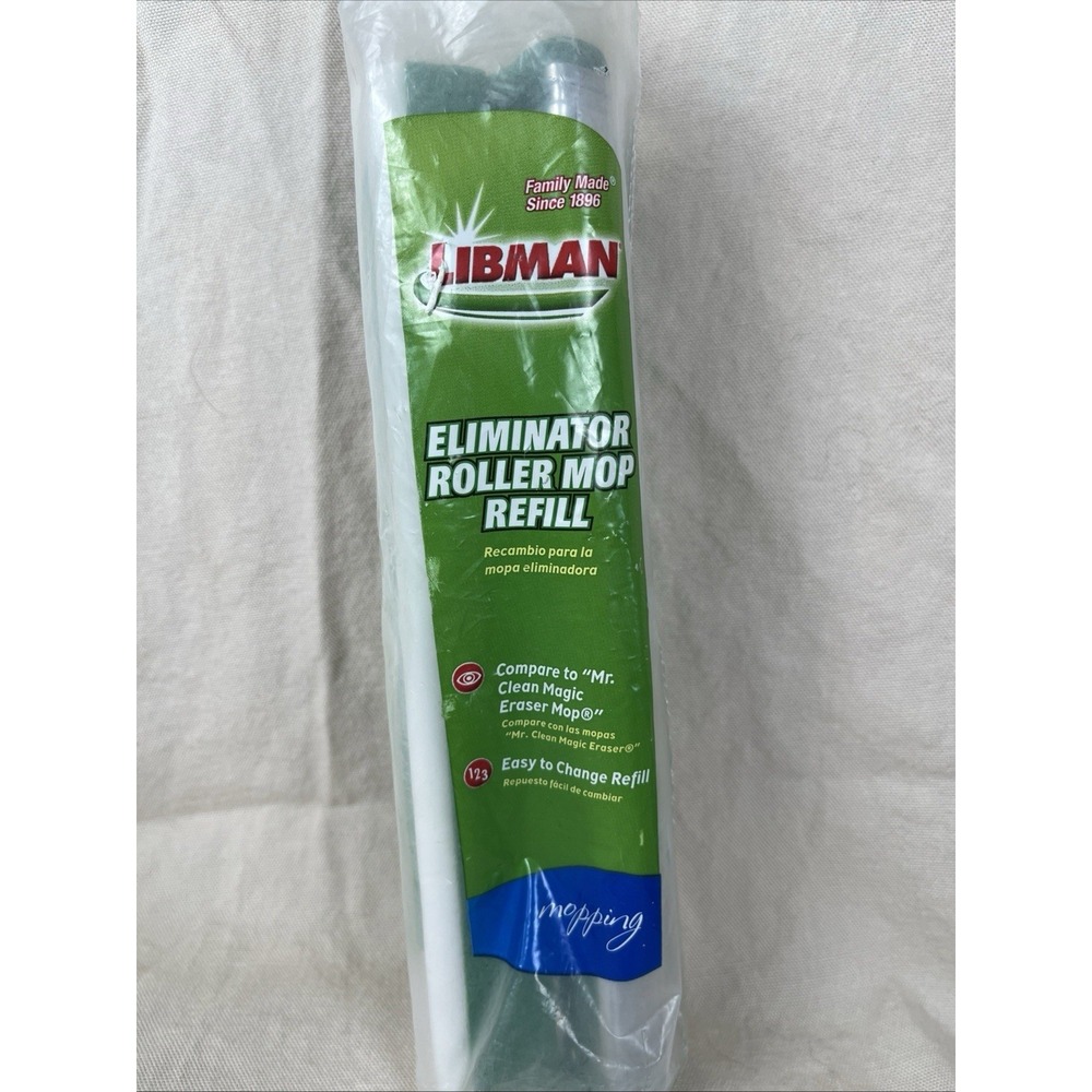 NIP LIBMAN Eliminator Roller Mop Refill‎  #02029  Eraser Eliminator Mop Refill